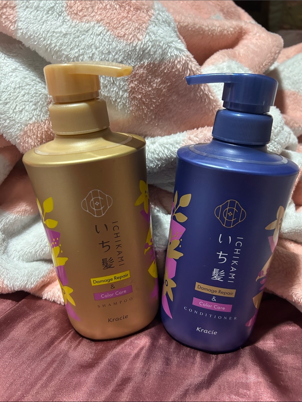 Ichikami Damage Repair Shampoo & Conditioner Set - Gold & Deep Blue